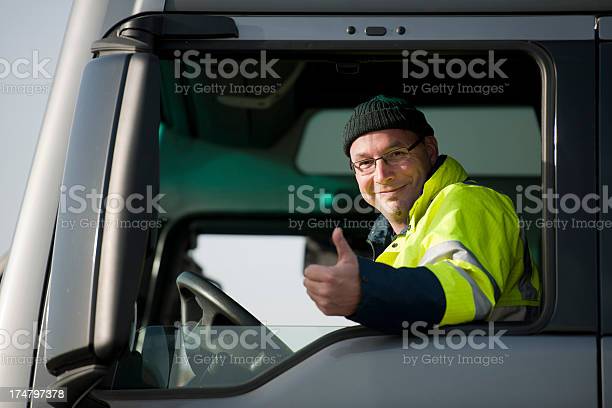 trucker gives a thumbs up